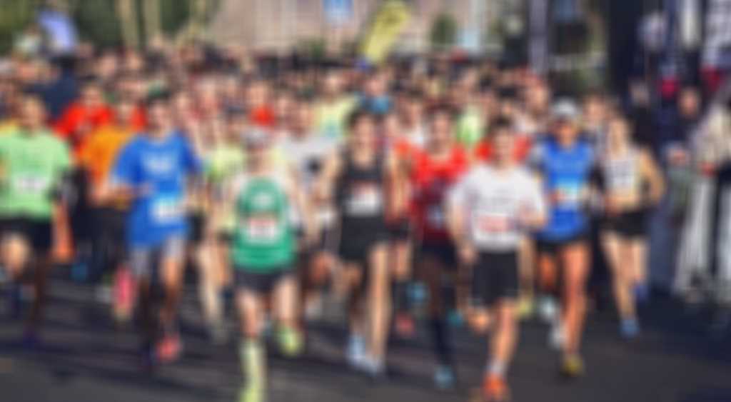 Mass Race Runners blurred out