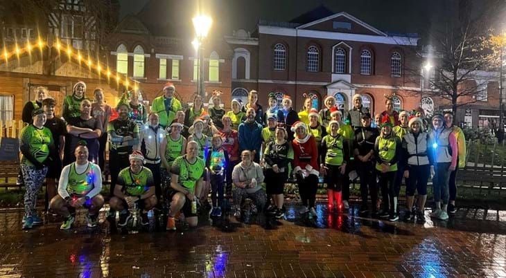 Squirrels Running Group at a night run