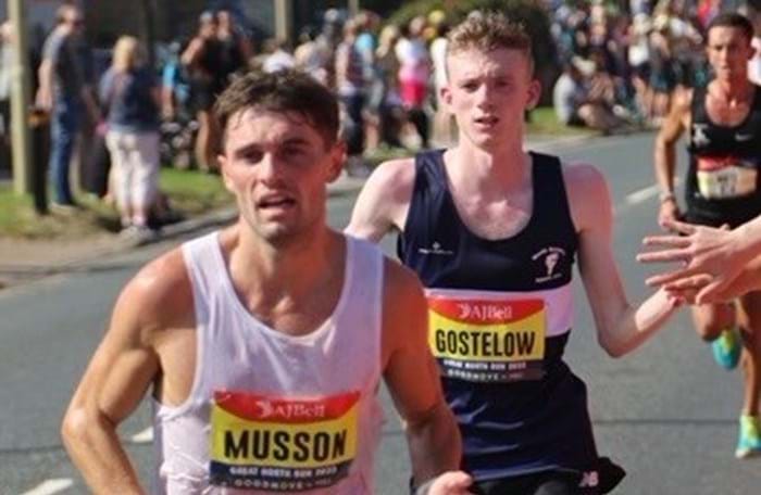 Tom Gostelow running in Great North Run