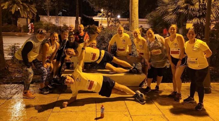 Lions Running Community at a night run