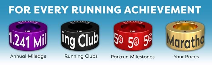 NOTCH graphic: for every running achievement