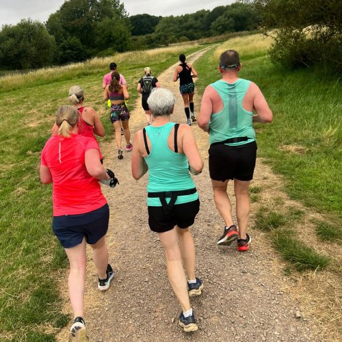 Hayley sitting on a bench