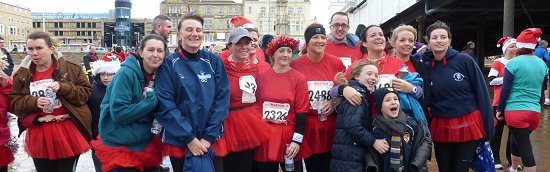 Santa Run with Weston AC group