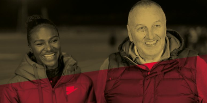 Dina Asher -Smith and John Blackie